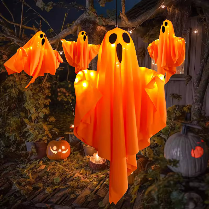 Outdoor/indoor hanging ghosts