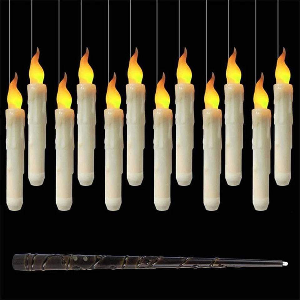 Floating candles including wand