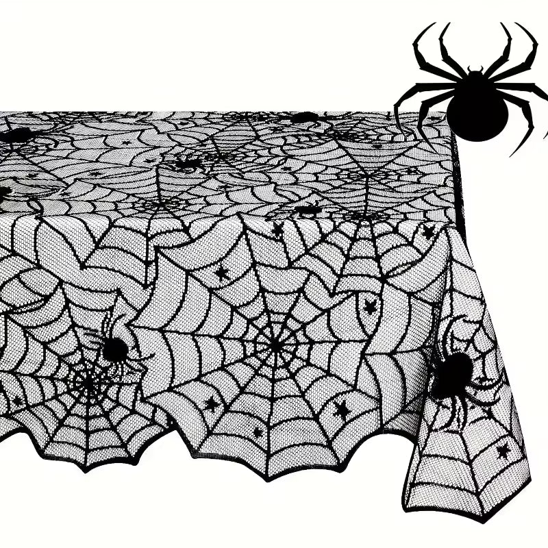 Spider web tablecloth