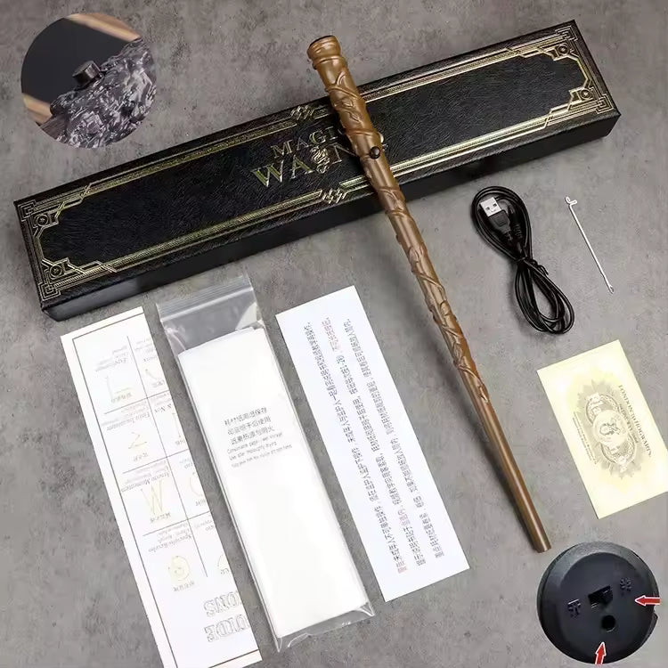 Harry potter wand with shooting paper