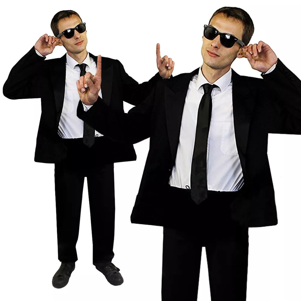 Men in black costume