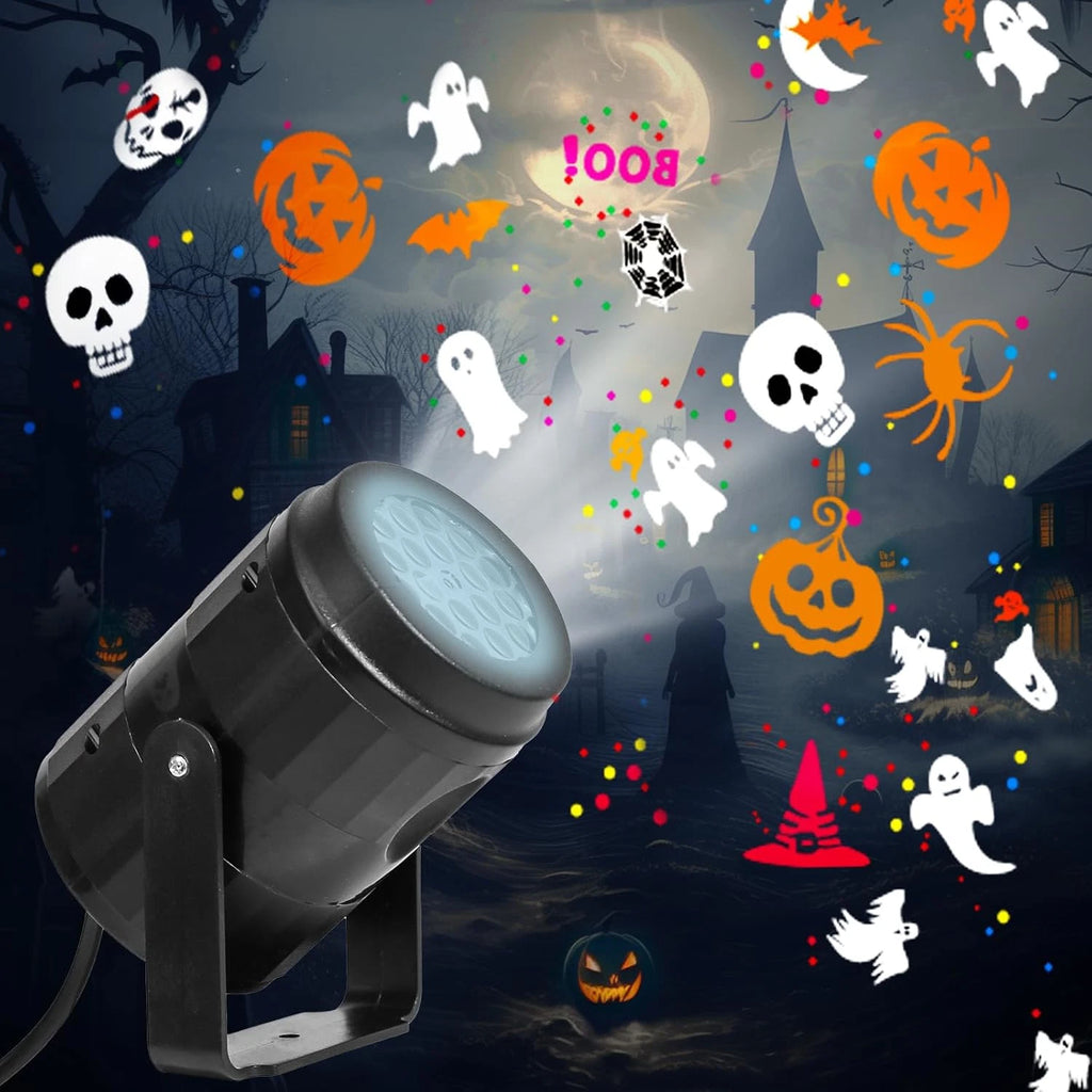 Projection lights Halloween themed
